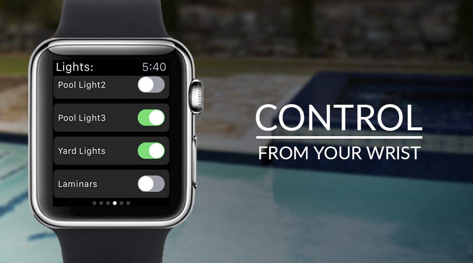 Control your pool with an Apple watch