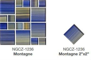 Trilogy Perimeter & Inlaid Tile: Cezanne Glass Montagne. Swim World Pools. Trilogy Perimeter & Inlaid Tile: Cezanne Glass Montagne. Swim World Pools.