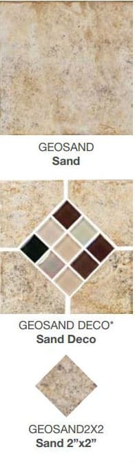 Trilogy Perimeter & Inlaid Tile: Geosheen Sand & Sand Deco. Swim World Pools. Trilogy Perimeter & Inlaid Tile: Geosheen Sand & Sand Deco. Swim World Pools.