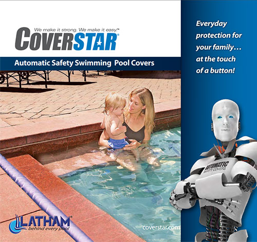 Coverstar automatic pool covers. Brochure Cover. Swim World Pools